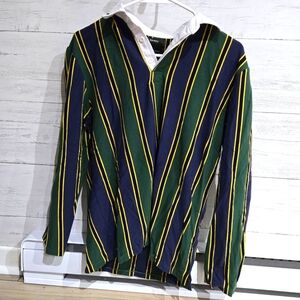 Bershka men's yellow and green shirt size XS